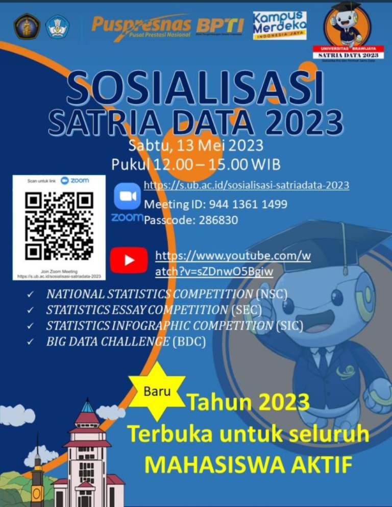 Sosialisasi Pelaksanaan Satria Data Daring Statistika Fakultas