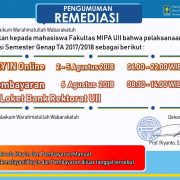 REMEDIASI GENAP 2017/2018
