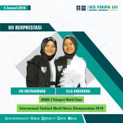[ Statistika UII Berprestasi ] MB UII Raih Juara 3 World Class pada Thailand World Music Championships 2018