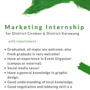 Marketing Internship di GOJEK untuk daerah Cirebon dan Karawang