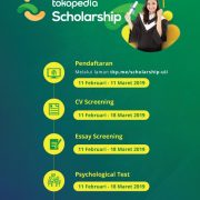 Tawaran Beasiswa Tokopedia Tahun 2019