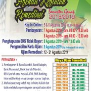 Agenda Kegiatan Remediasi Semeseter 2018/2019