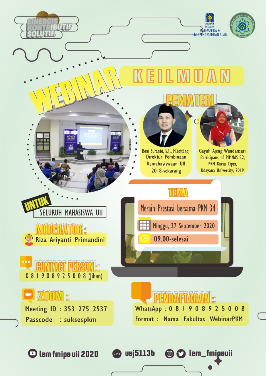 WEBINAR KEILMUAN - Statistika Fakultas MIPA UII