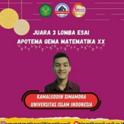 Mahasiswa Raih Juara 3 Lomba Esai Apotema Gema Matematika XX