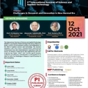 2nd International Seminar of Science and Applied Technology