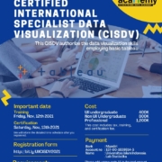 Certified International Specialist Data Visualization (CISDV) 2021