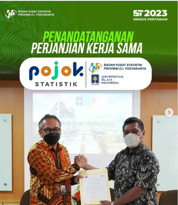 Penandatanganan Perjanjian Kerja Sama Pojok Statistik antara Universitas Islam Indonesia dan BPS Provinsi DIY