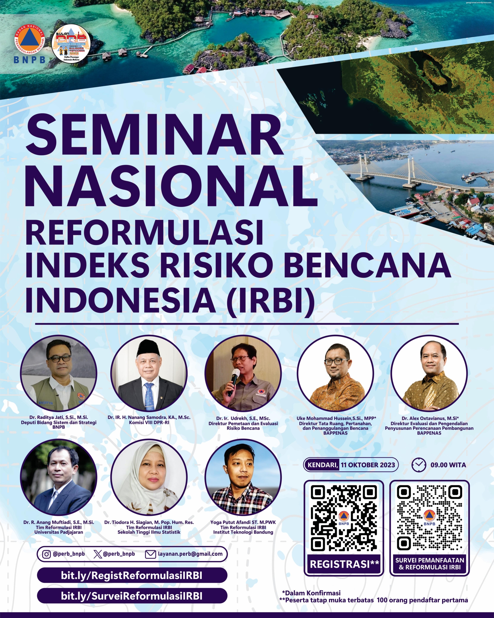 SEMINAR NASIONAL – Reformulasi Indeks Resiko Bencana Indonesia (IRBI)