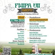 Gowes FMIPA UII dalam rangka milad ke 29