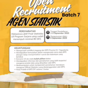 OPEN RECRUITMENT AGEN STATISTIK Batch 7